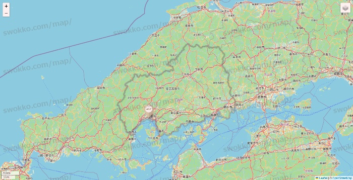 広島県のsalut!の店舗地図