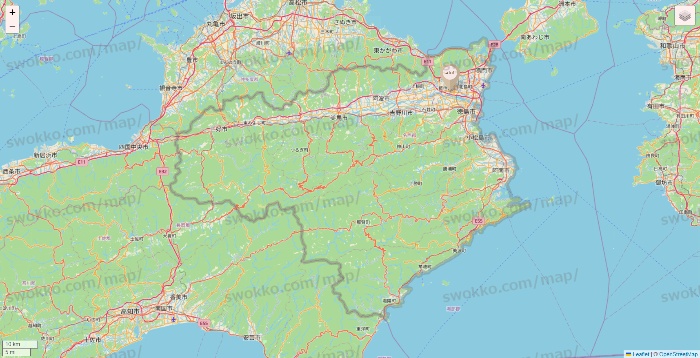 徳島県のsalut!の店舗地図
