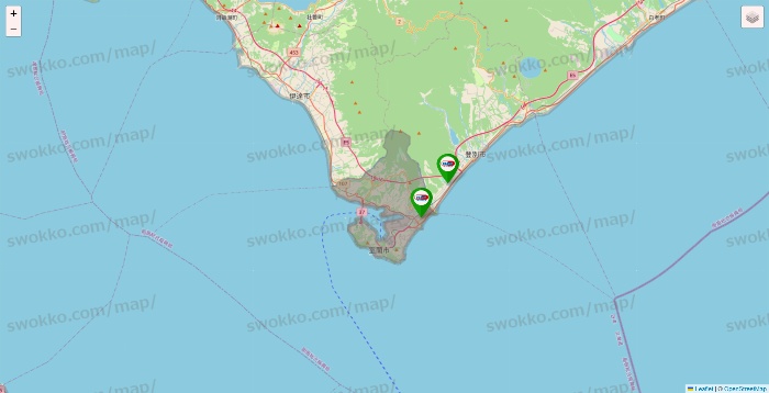 北海道のセイムス系の店舗地図