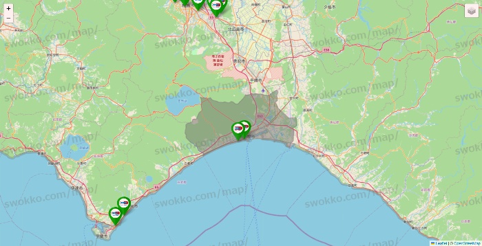 北海道のセイムス系の店舗地図