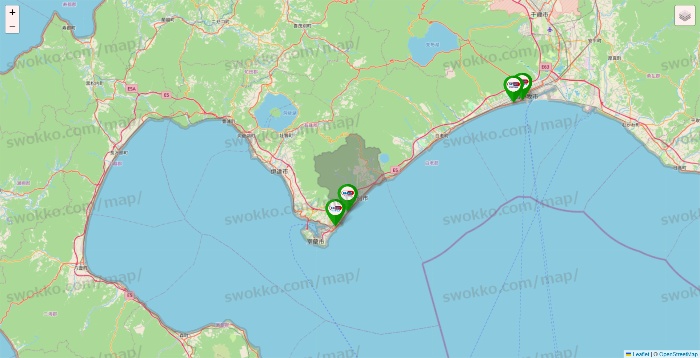 北海道のセイムス系の店舗地図