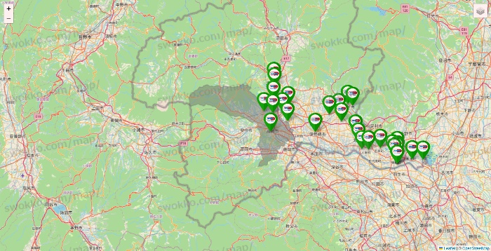 群馬県のセイムス系の店舗地図