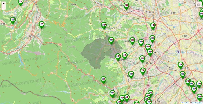 埼玉県のセイムス系の店舗地図