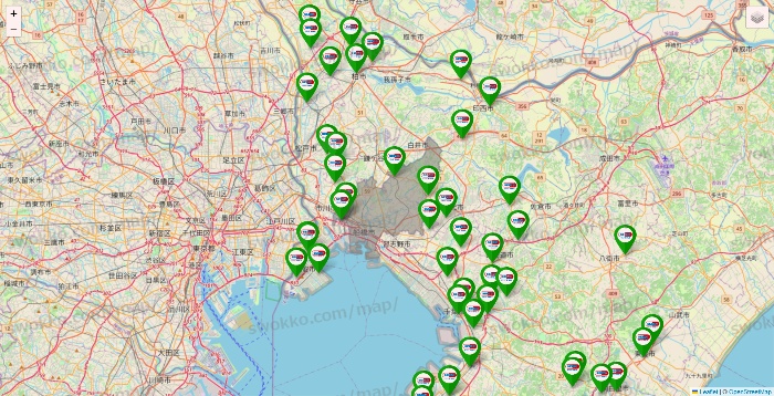 千葉県のセイムス系の店舗地図