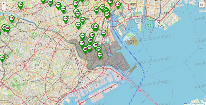 東京都のセイムス系の店舗地図