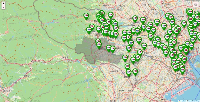 東京都のセイムス系の店舗地図