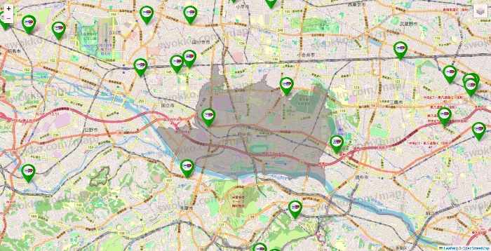 東京都のセイムス系の店舗地図