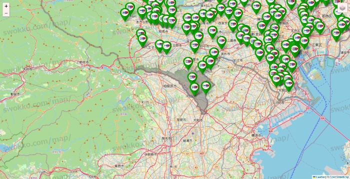 東京都のセイムス系の店舗地図