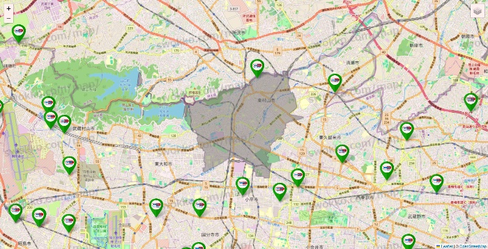 東京都のセイムス系の店舗地図