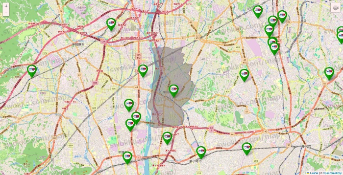 神奈川県のセイムス系の店舗地図