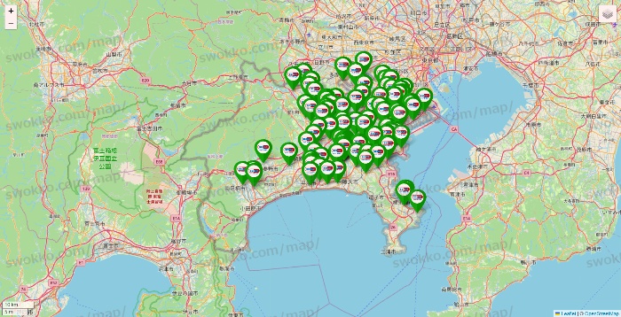 神奈川県のセイムス系の店舗地図