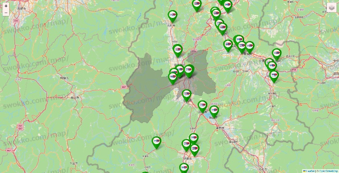 長野県のセイムス系の店舗地図