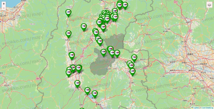 長野県のセイムス系の店舗地図