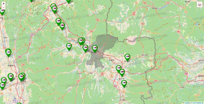 長野県のセイムス系の店舗地図