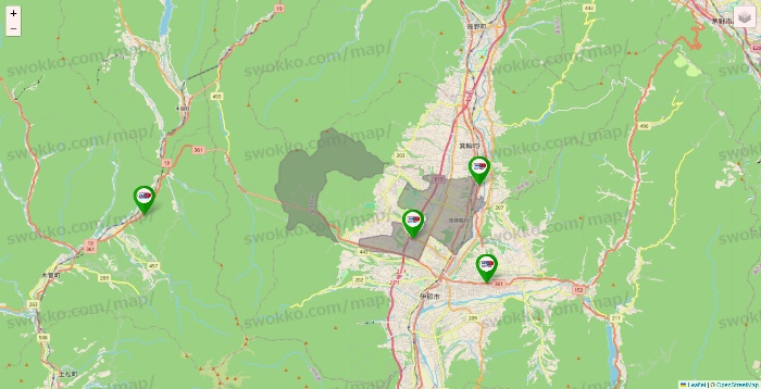 長野県のセイムス系の店舗地図