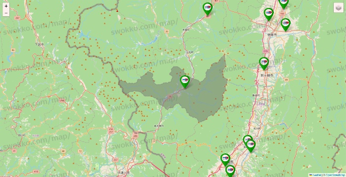 長野県のセイムス系の店舗地図