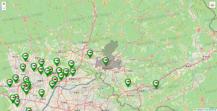 岐阜県のセイムス系の店舗地図