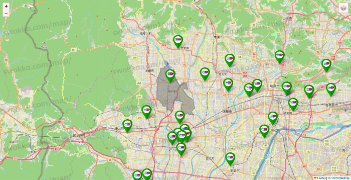 岐阜県のセイムス系の店舗地図