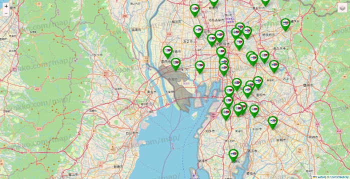 愛知県のセイムス系の店舗地図