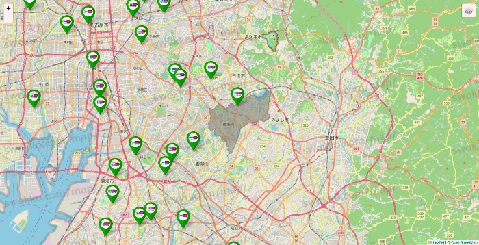 愛知県のセイムス系の店舗地図