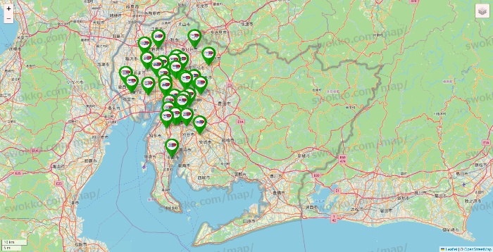 愛知県のセイムス系の店舗地図