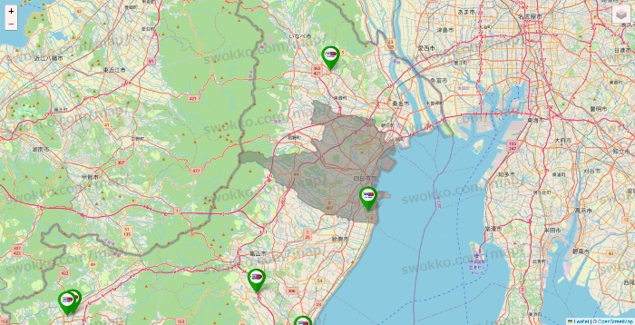 三重県のセイムス系の店舗地図