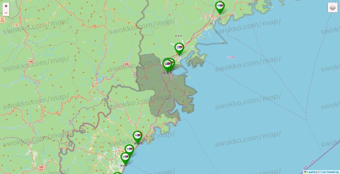 三重県のセイムス系の店舗地図