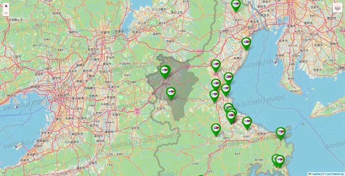 三重県のセイムス系の店舗地図