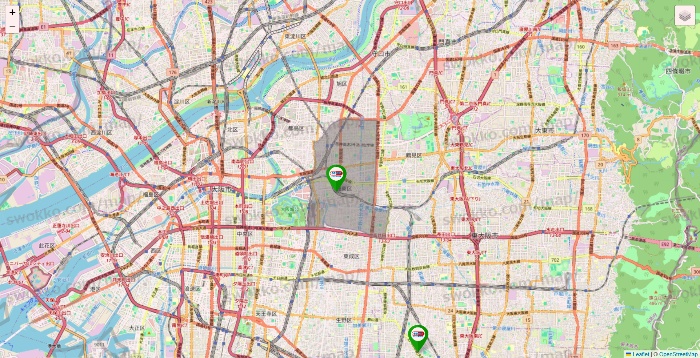 大阪府のセイムス系の店舗地図