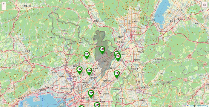 大阪府のセイムス系の店舗地図