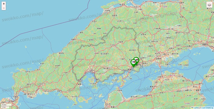 広島県のセイムス系の店舗地図