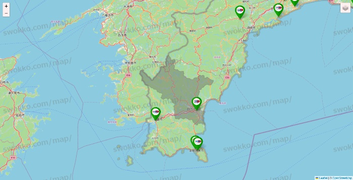 高知県のセイムス系の店舗地図