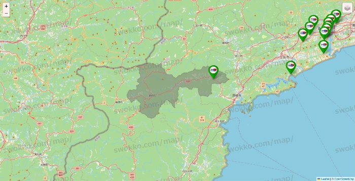 高知県のセイムス系の店舗地図