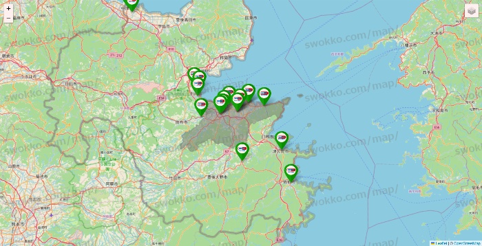 大分県のセイムス系の店舗地図