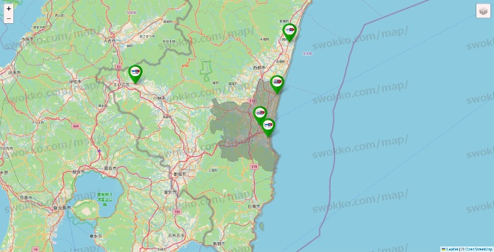 宮崎県のセイムス系の店舗地図