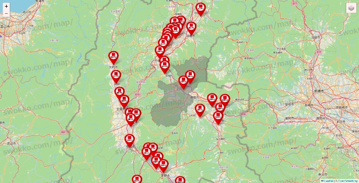 長野県の西友・LIVIN（リヴィン）の店舗地図