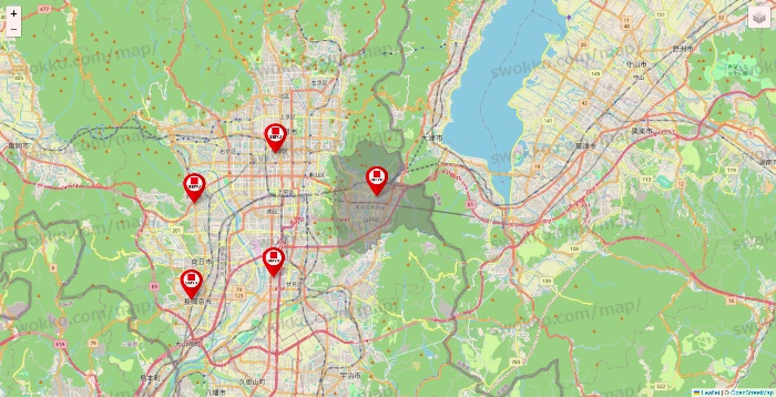 京都府の西友・LIVIN（リヴィン）の店舗地図