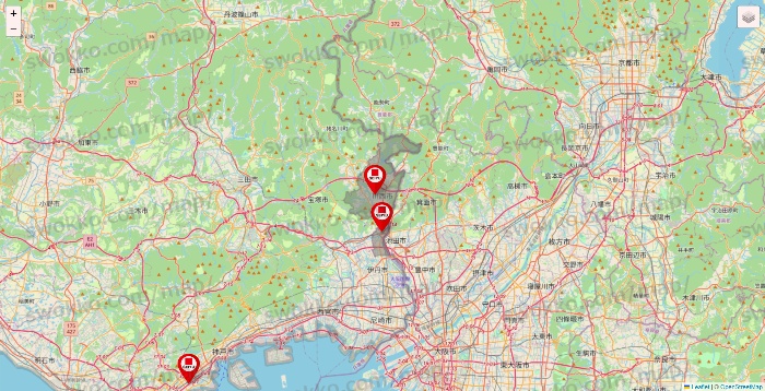 兵庫県の西友・LIVIN（リヴィン）の店舗地図
