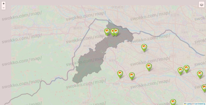 埼玉県のSeria（セリア）の店舗地図