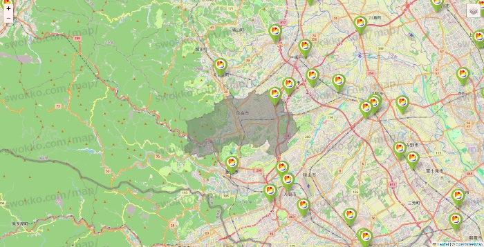 埼玉県のSeria（セリア）の店舗地図