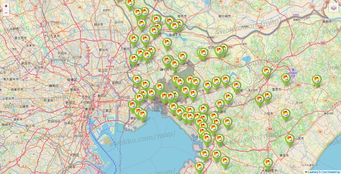 千葉県のSeria（セリア）の店舗地図