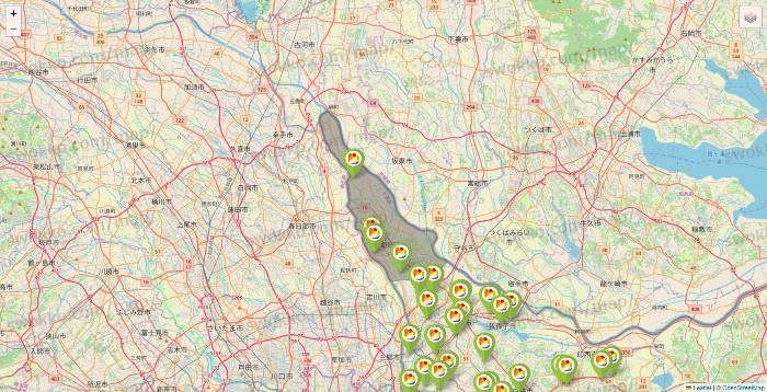 千葉県のSeria（セリア）の店舗地図