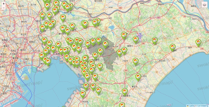 千葉県のSeria（セリア）の店舗地図