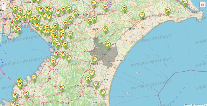 千葉県のSeria（セリア）の店舗地図