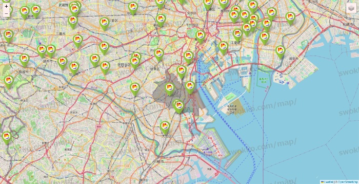 東京都のSeria（セリア）の店舗地図