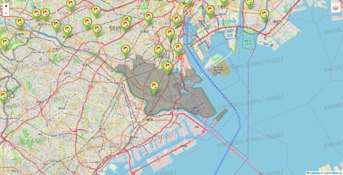 東京都のSeria（セリア）の店舗地図