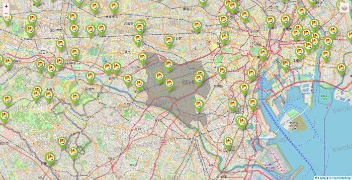 東京都のSeria（セリア）の店舗地図