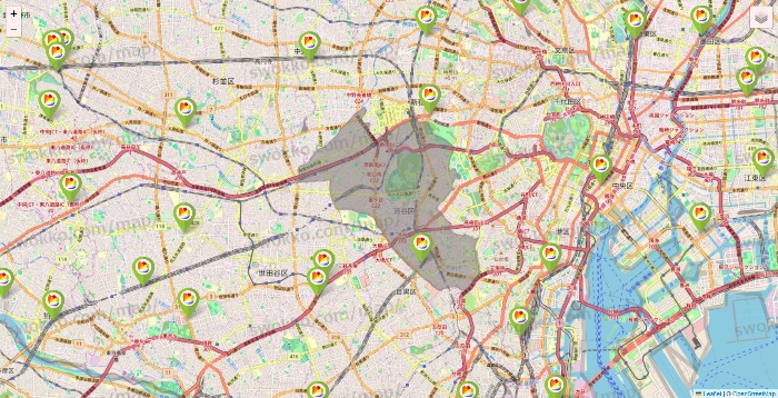 東京都のSeria（セリア）の店舗地図