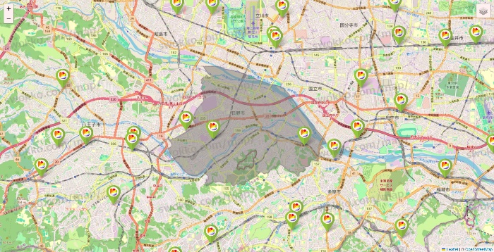 東京都のSeria（セリア）の店舗地図
