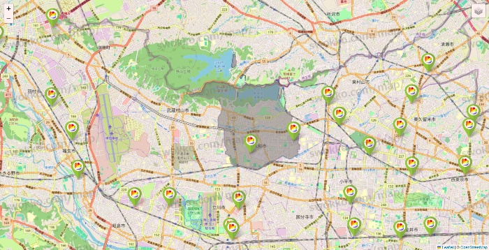 東京都のSeria（セリア）の店舗地図